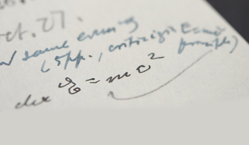 Carta de Albert Einstein é leiloada por 6,4 milhões de reais.