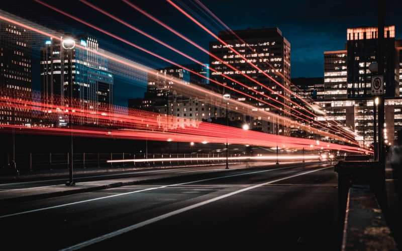 long exposure photography of road and cars