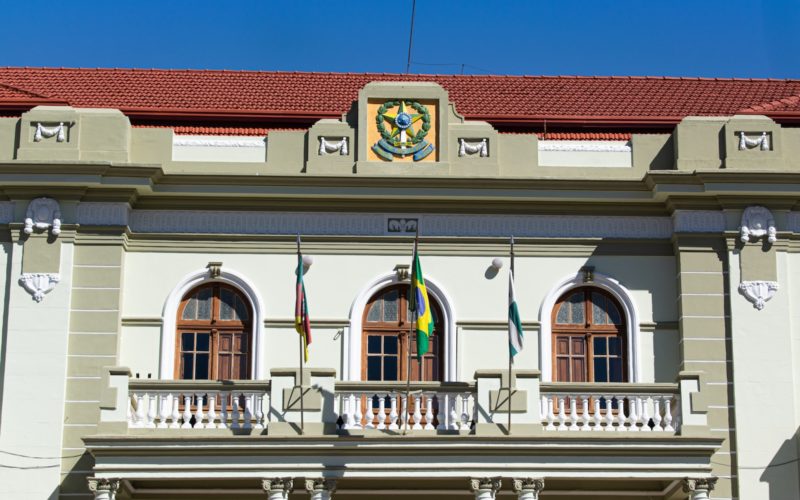 hanged flags on balcony