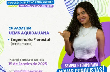 Novo Curso de Engenharia: 26 Vagas Sem Vestibular na UEMS