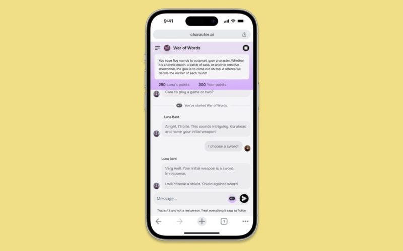Character AI lança jogos online inovadores para engajar usuários em desafios de IA e interatividade.