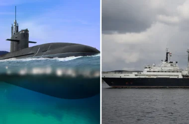 🚨 URGENTE: Submarino nuclear britânico manda recado pra navio espião russo: "Aqui não, parceiro! Vaza do nosso território!" Submarino da Marinha Real Britânica não aliviou e expulsou embarcação russa que estava bisbilhotando águas do Reino Unido. Treta internacional das grandes!