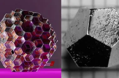 Cristal 3D único revela uma janela para a 4ª dimensão