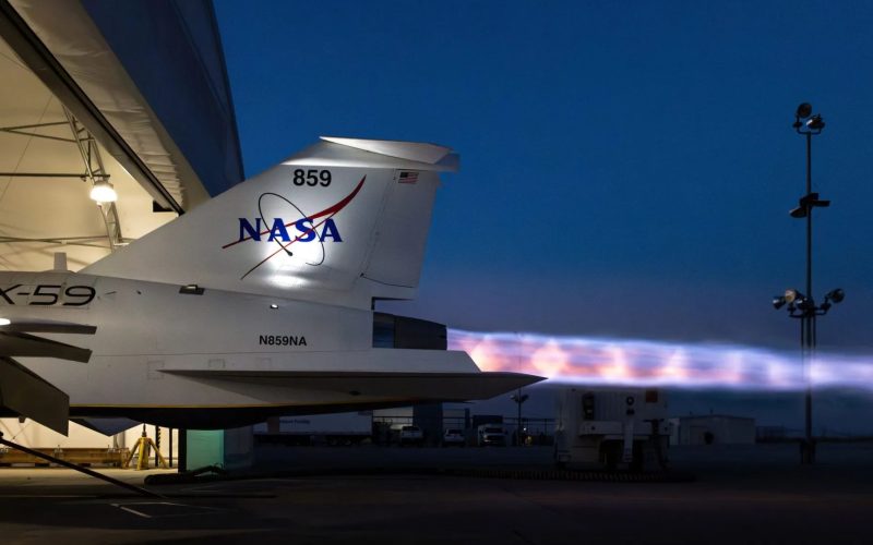 Avião da NASA passa em testes de motor e se prepara para voo mais rápido que o som