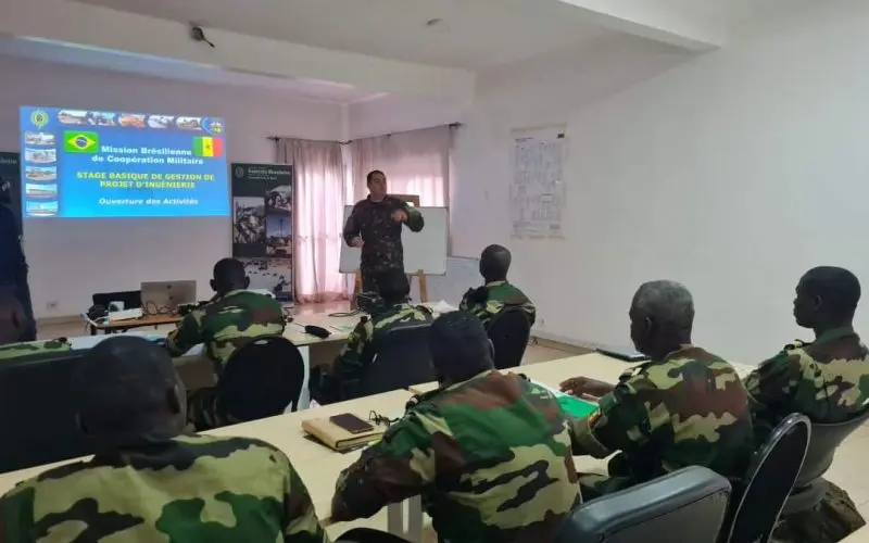 Exército Brasileiro treina militares do Senegal em Gestão de Projetos para aprimorar operações de engenharia