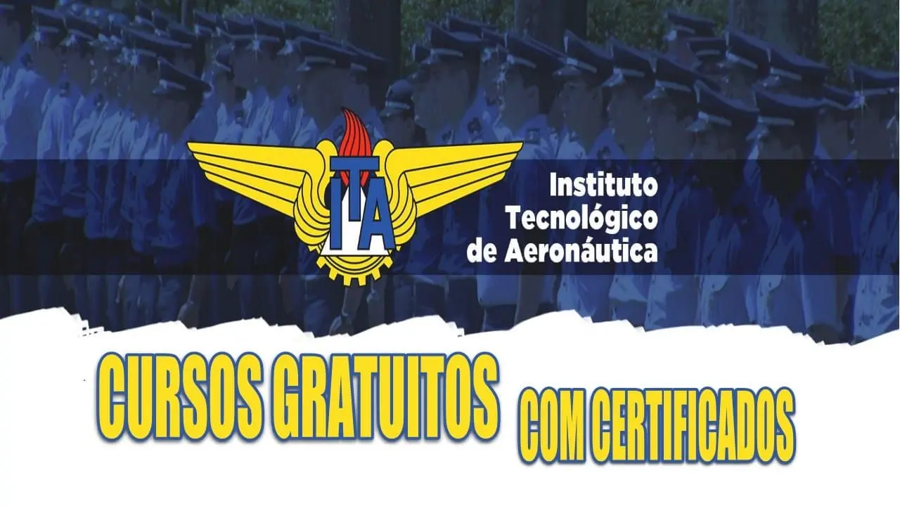 ITA libera 10 cursos online grátis! Estude tecnologia, engenharia e programação. Certificado disponível.