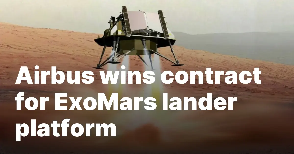 Airbus vence concorrência para construir plataforma de pouso que vai explorar Marte