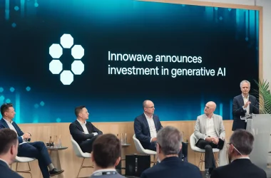 ## **InnoWave anuncia investimento em IA Generativa** A InnoWave anunciou investimento de 1 milhão de euros em inteligência artificial generativa como parte da estratégia NEXT, visando transformar seus serviços e modelo de negócio. A iniciativa busca aumentar a eficiência e impulsionar o crescimento global. A estratégia estrutura-se em seis pilares principais: - Talento - Ecossistema - Valor para o cliente - Excelência operacional - Governança
