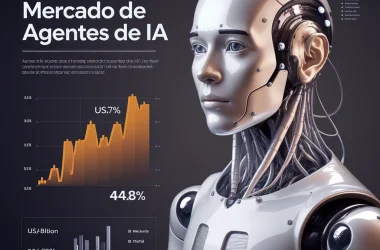 Análise do mercado de agentes de IA: Crescimento previsto de US$ 5,1 bi em 2024 para US$ 47,1 bi em 2030. Taxa anual: 44,8%