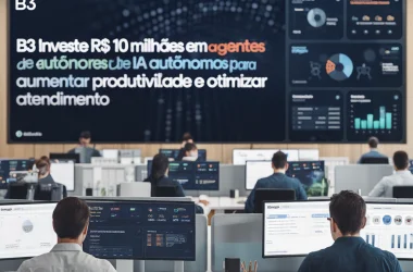 B3 investe R$ 10 milhões em agentes de IA autônomos para aumentar produtividade e otimizar atendimento.