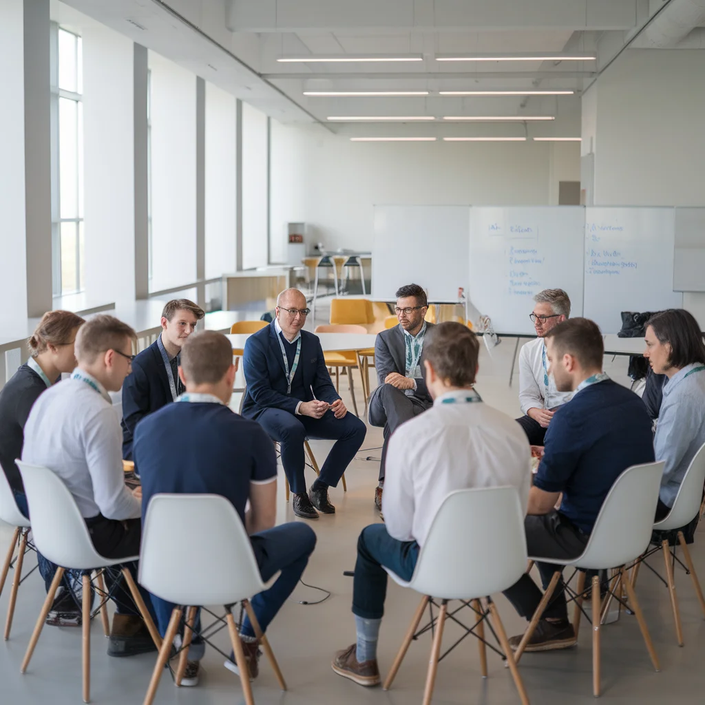 ## Analisando o Programa de Empreendedorismo em Engenharia O programa é fruto da parceria entre a Ordem dos Engenheiros - Região Norte e a UPTEC, contando com a participação das empresas A400, BIMMS, PROEF e REIFY. A metodologia utiliza aprendizagem baseada em desafios, mentoria especializada e troca de experiências entre participantes, além de estudos de casos práticos. O formato híbrido permite flexibilidade aos participantes, com encontros presenciais e virtuais. O programa teve