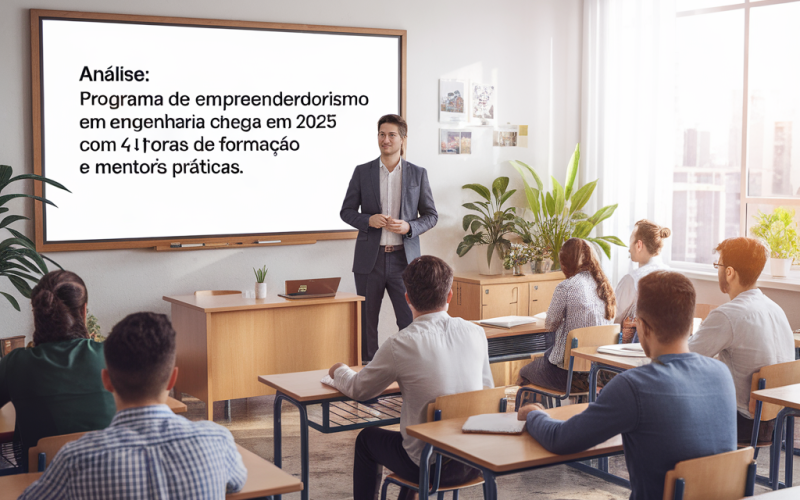 Análise: Programa de Empreendedorismo em Engenharia chega em 2025 com 40 horas de formação e mentorias práticas.