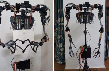 Robô humanoide ALANA, com braços realistas e inteligência artificial, é fabricado por R$350
