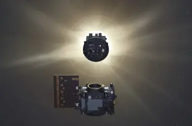 Duas naves Proba-3 fazem manobra inédita no espaço simulando eclipse solar em órbita da Terra