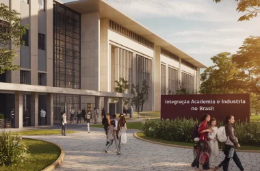 ## Integração Academia e Indústria no Brasil O programa de união entre universidades e empresas líderes começou em 2025, usando aprendizagem baseada em desafios. A iniciativa visa conectar estudantes com problemas reais do mercado.