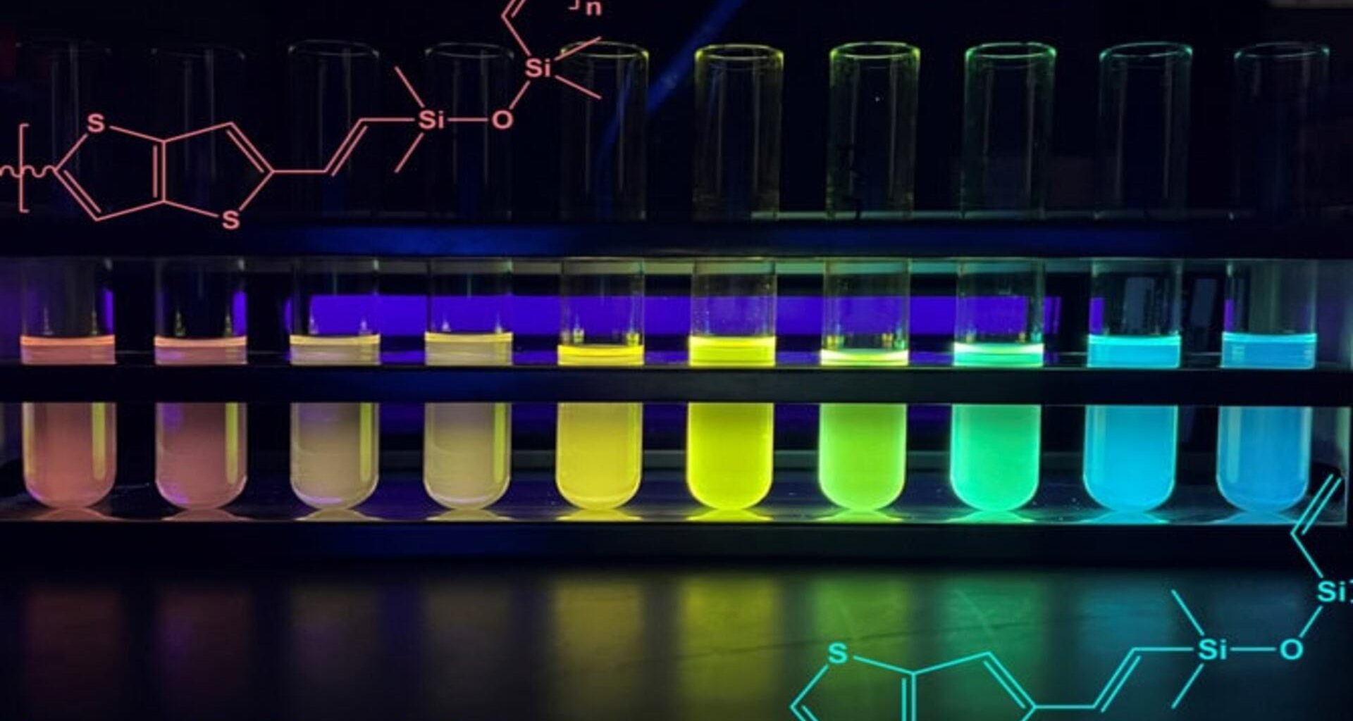 Novo silicone brilha em cores vibrantes e conduz eletricidade ao mesmo tempo