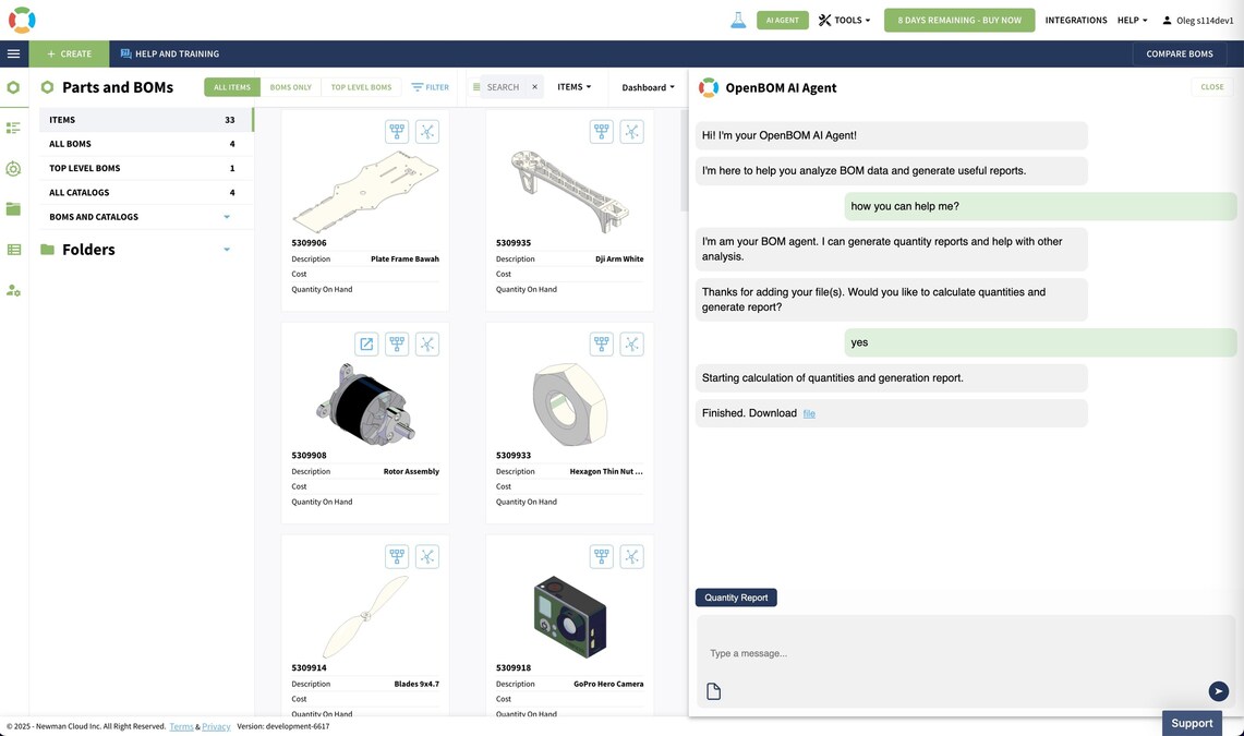 OpenBOM apresenta Agente BOM AI: nova solução inteligente para fluxos de engenharia automatizados