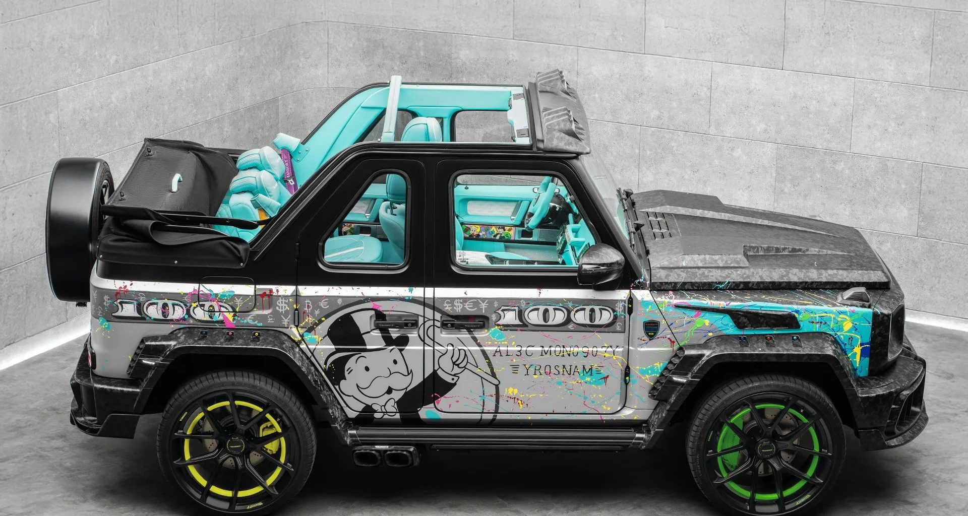 Mercedes G-Wagen vira carro de arte inspirado no Banco Imobiliário em nova criação da Mansory