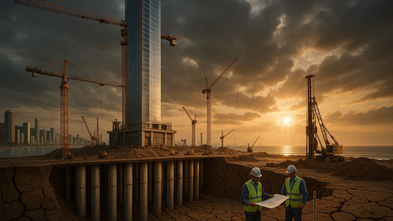 A tecnologia oculta que torna possível erguer prédios gigantes em solo arenoso e instável do nosso litoral