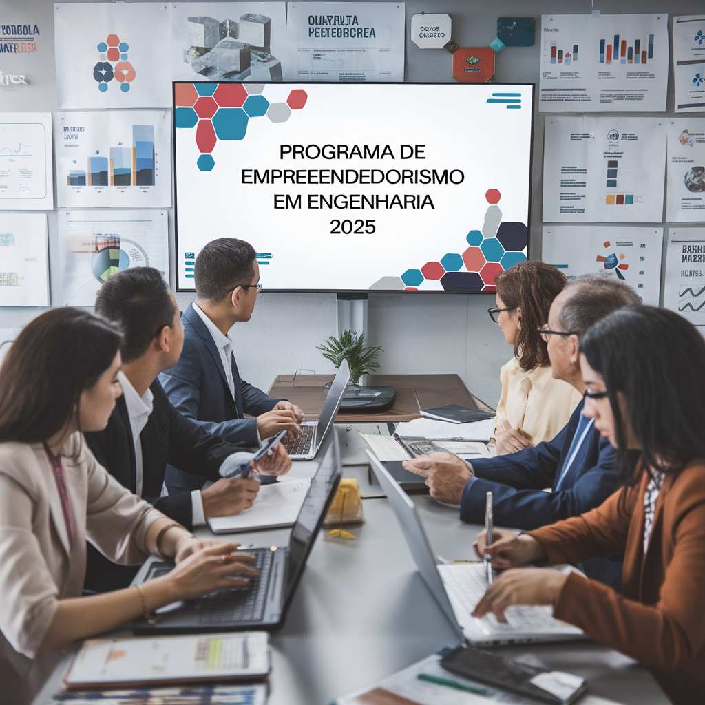 O Programa de Empreendedorismo em Engenharia 2025 visa capacitar profissionais para desenvolver soluções inovadoras.