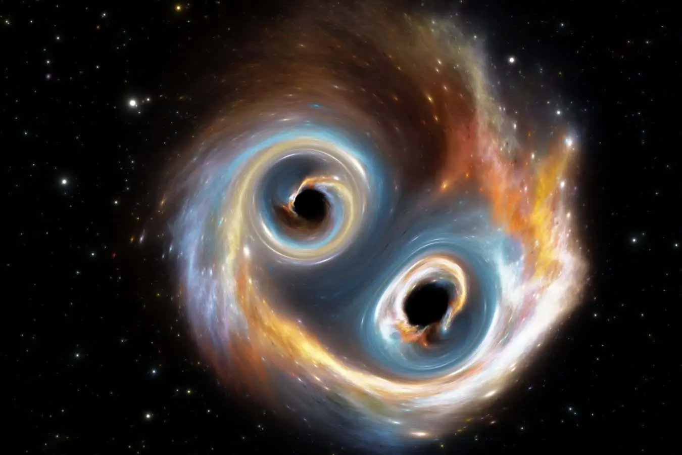 Cientistas registram a colisão de buracos negros mais massiva já detectada.