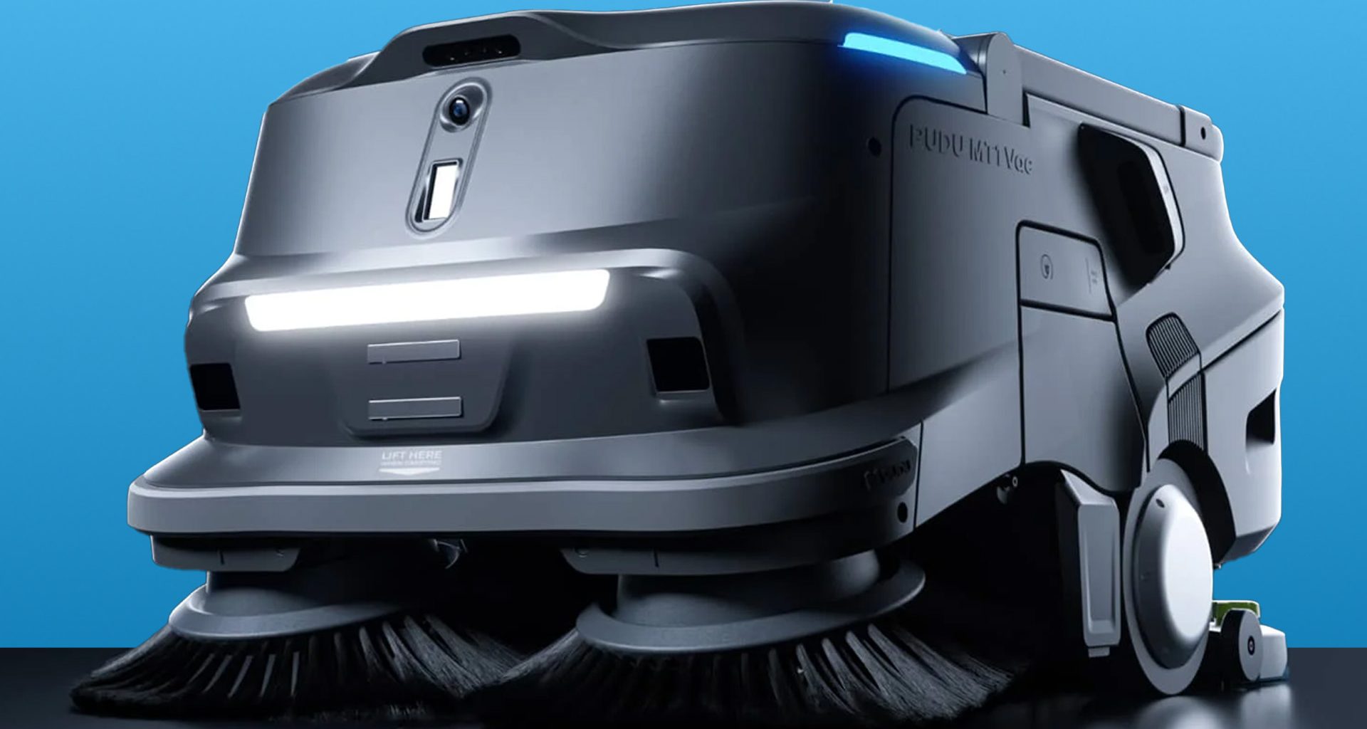 PUDU lança Roomba industrial gigante que varre grandes superfícies