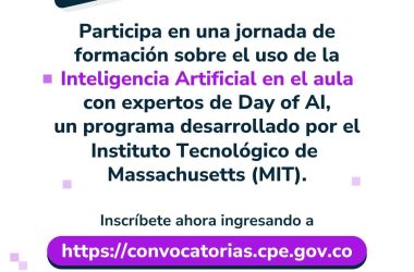 Convite reforçado para o Dia da Inteligência Artificial na sua escola. Participe
