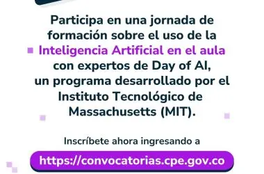 Convite reforçado para o Dia da Inteligência Artificial na sua escola. Participe