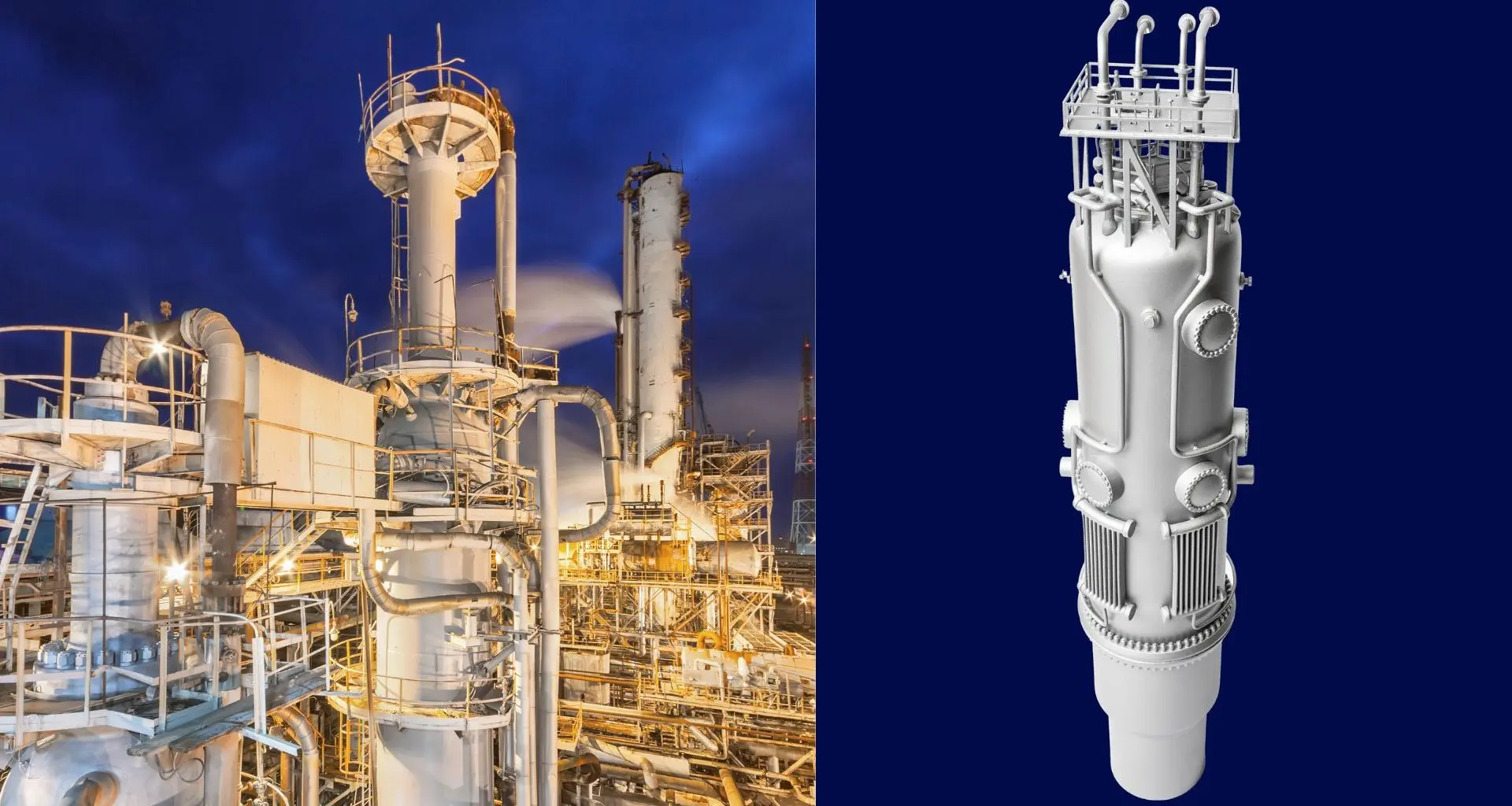 Reatores compactos projetados para gerar amônia sem emissão de carbono.