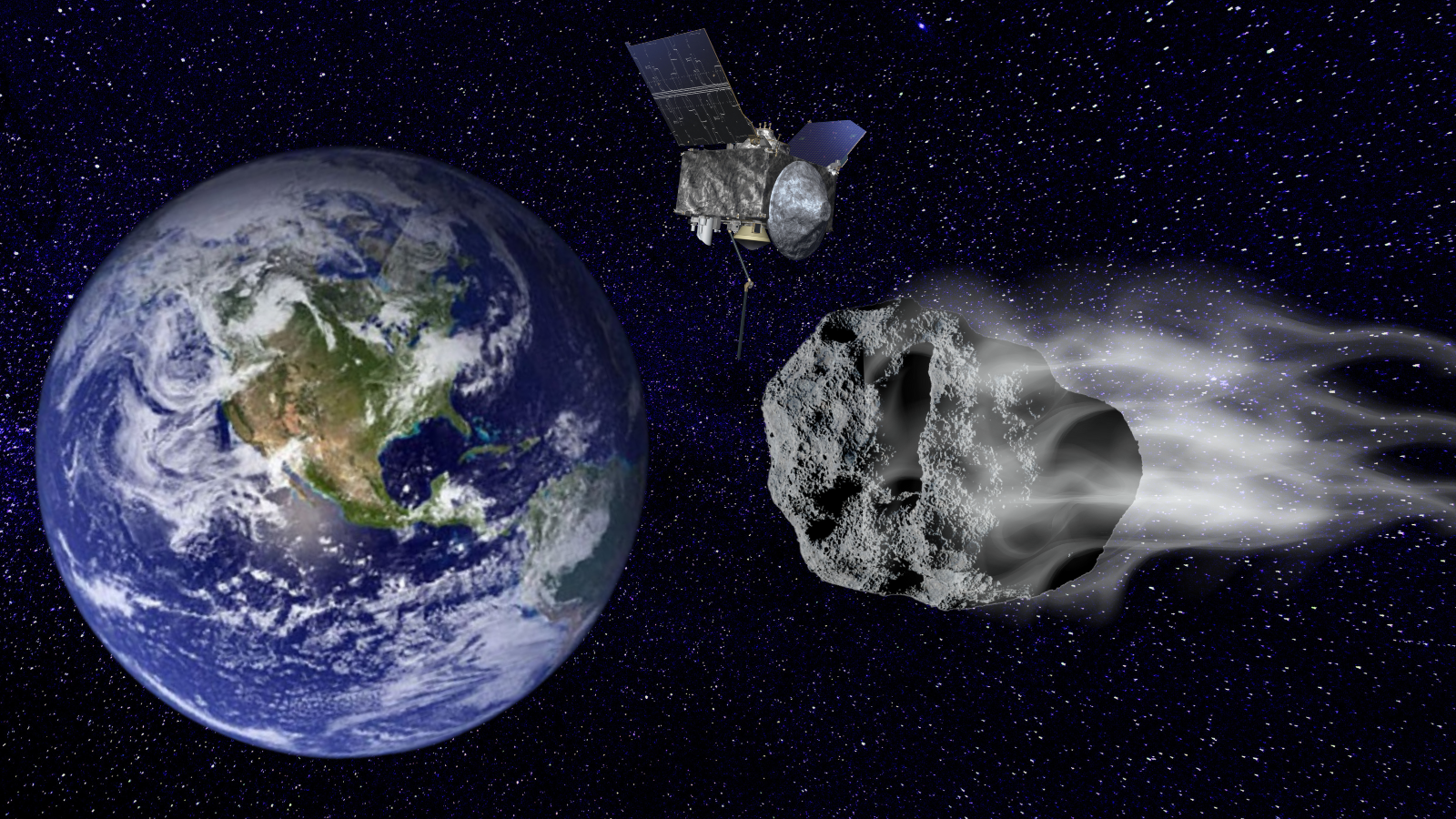 O asteroide 'Deus do Caos' Apophis passará perto da Terra em abril de 2029, e 3 sondas vão observar.