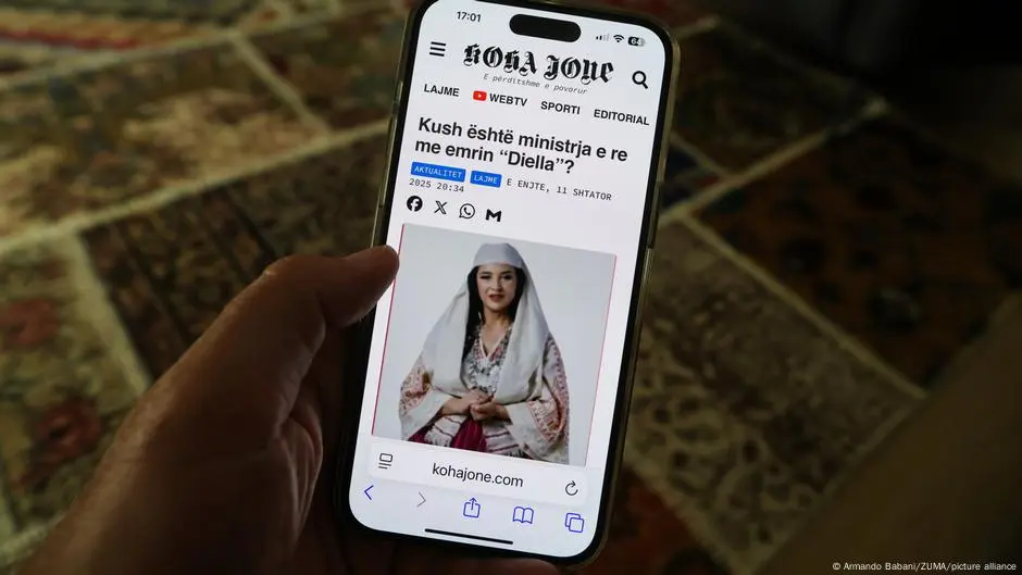 Albânia nomeia ministra com IA e acende alerta de especialistas sobre riscos.