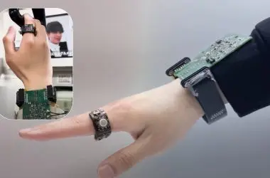 Mouse de anel sem fio picoRing: a bateria dura um mês inteiro com uma única recarga.