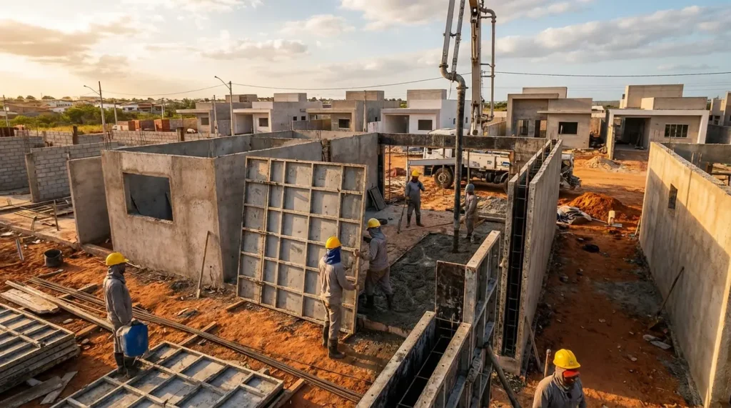 Cimento Apodi acelera obras do Minha Casa Minha Vida com tecnologia de paredes de concreto