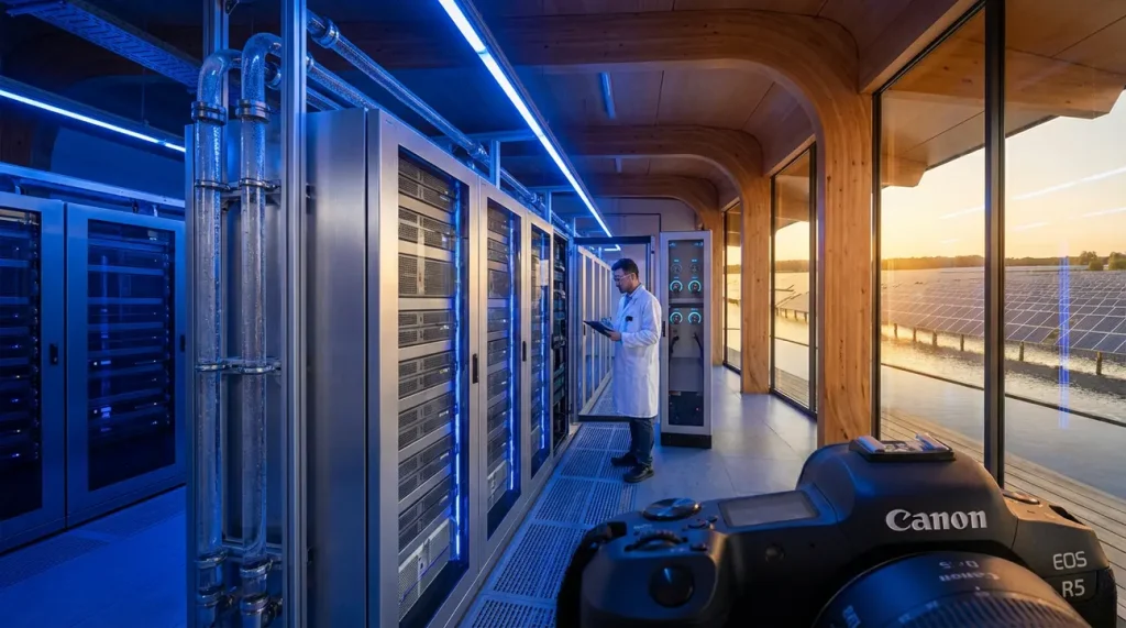Data centers de IA reduzem consumo de água em 90% com refrigeração híbrida