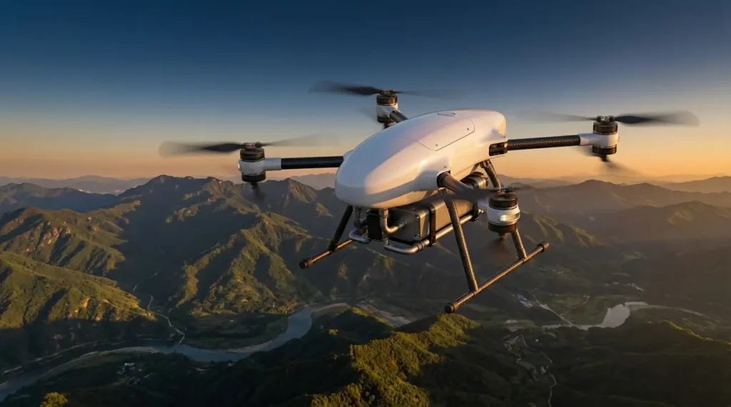 Drone chinês a hidrogênio estabelece recorde mundial com voo de 188 quilômetros