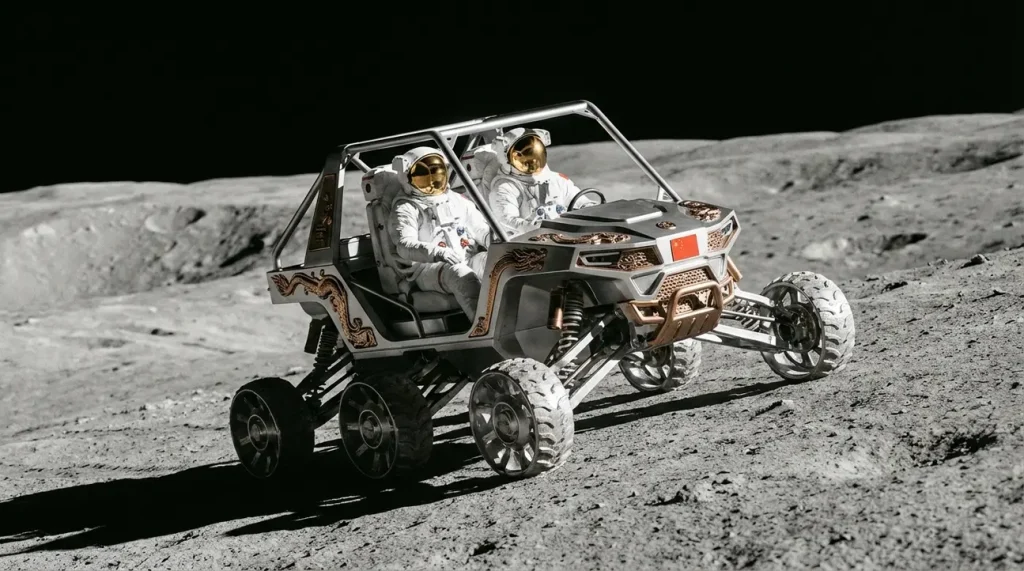 GAC desenvolve protótipo de veículo lunar tripulado para missão chinesa até 2030
