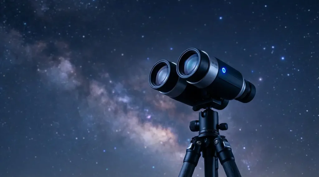 Binoculares com estabilização de imagem alcançam 86% de transmissão de luz para astronomia