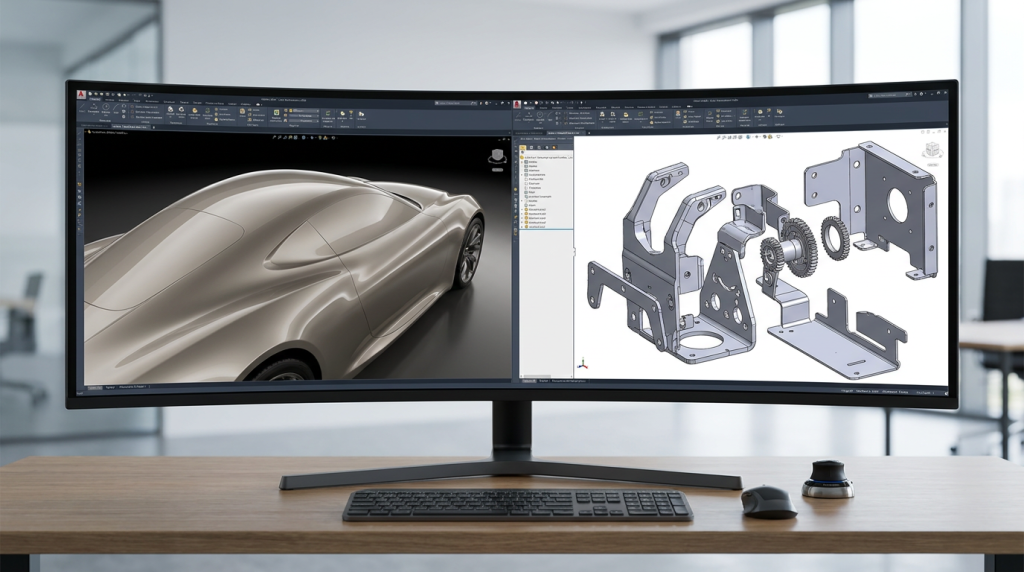 CATIA vs SOLIDWORKS: quando usar cada um na Dassault