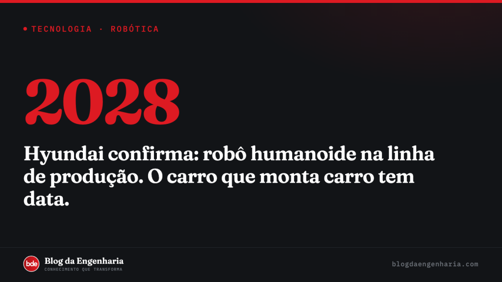Hyundai confirma: robôs humanoides entram na linha de produção dos EUA a partir de 2028