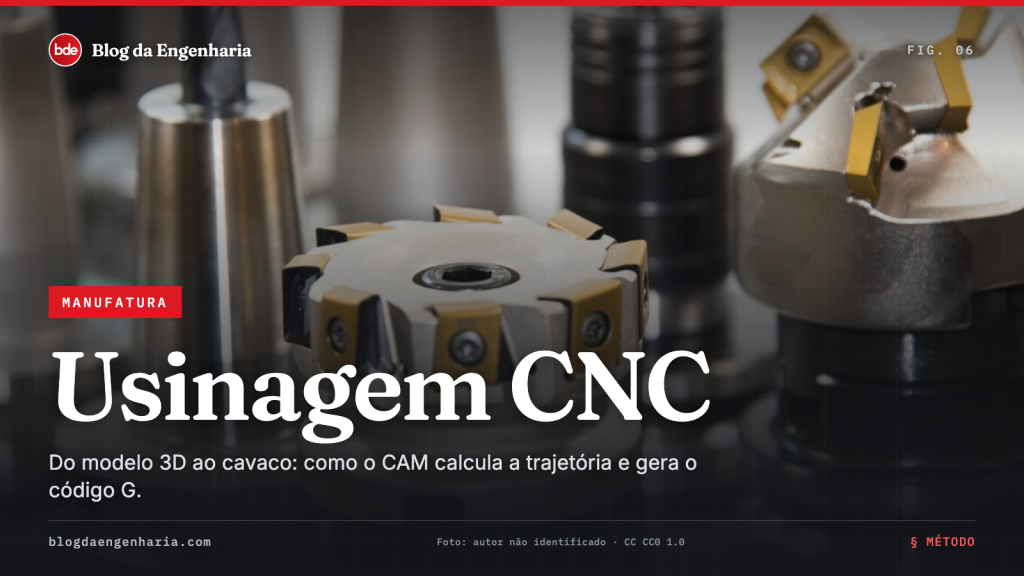 O que é usinagem CNC e como o CAM gera o programa da máquina?